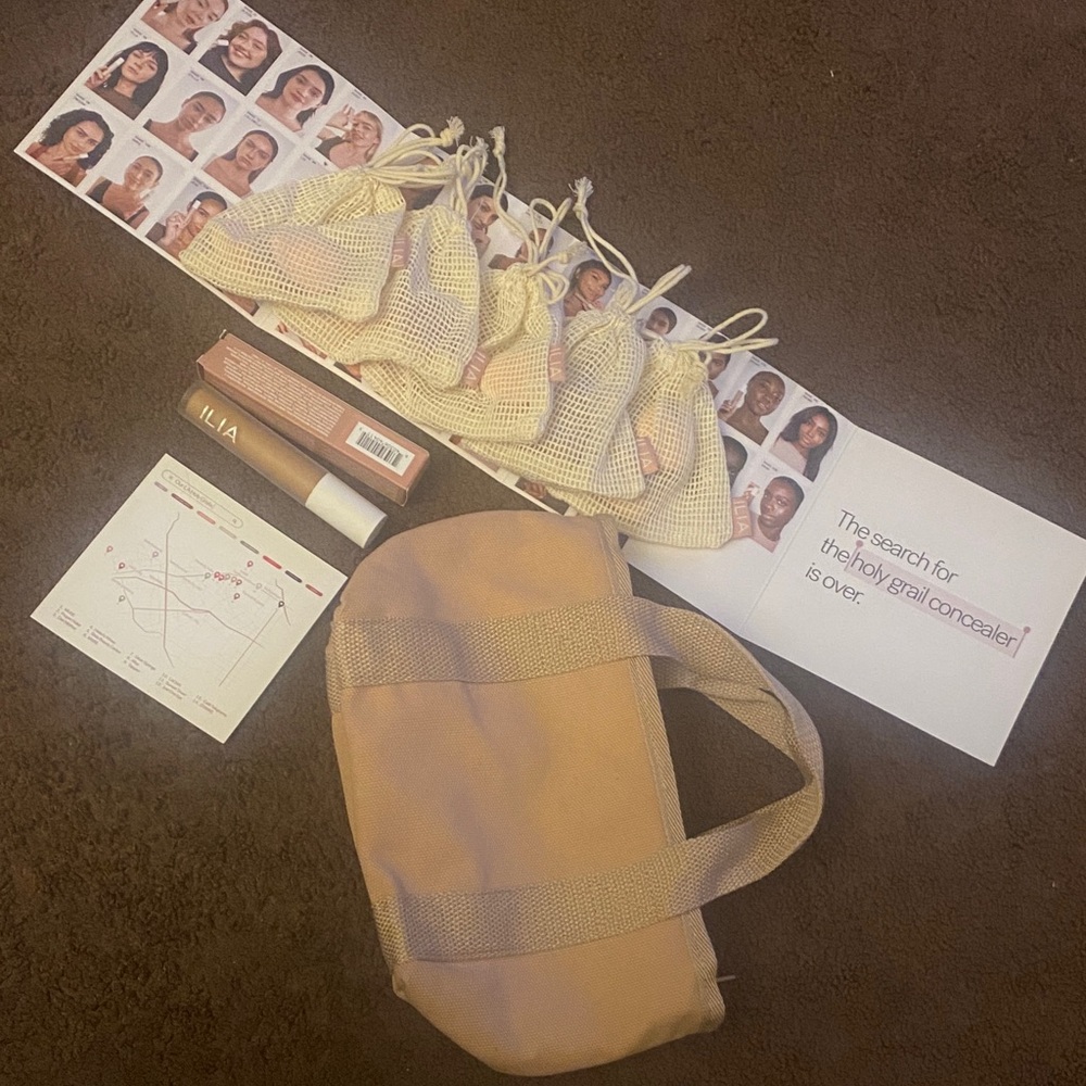 ILIA Neutral Mini Tote with Concealer & Sample Pouches - Beige - Picture 2 of 10